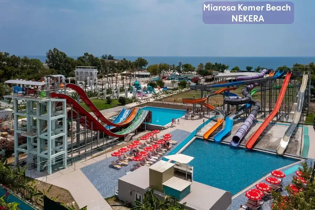 Miarosa Kemer Beach to raj wodnej zabawy z mnóstwem zjeżdżalni i basenów.
