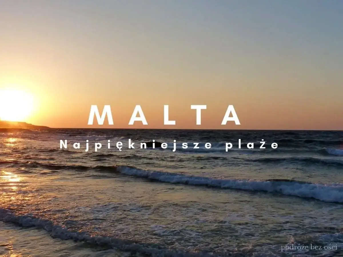 Zachód słońca na Malcie we wrześniu. Piękne plaże i ciepłe morze. Idealna pogoda na wakacje.